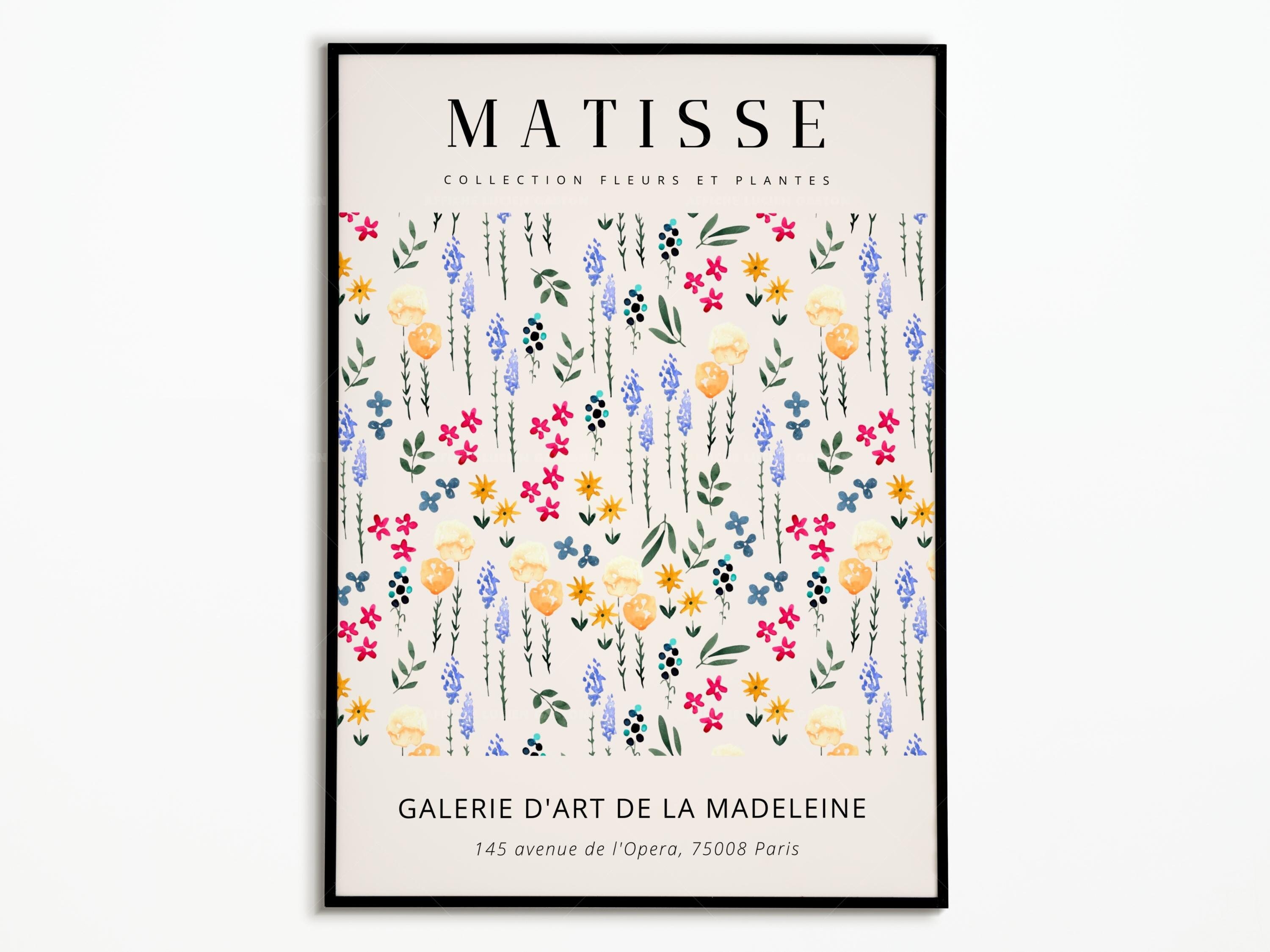 Henri Matisse-Plakat | Blumenmarkt Matisse| Matisse-Gemälde | Matisse-Ausstellung | Plakatkunst | Wandkunst | Wanddekoration