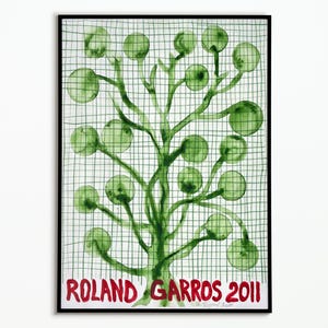 Manifesto del tennis | Manifesto del Roland Garros 2011 | Manifesto del Roland Garros 2011 | Manifesto decorativo | Manifesto artistico