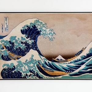 Hokusai Wave Poster| Japanisches Poster Wave Hokusai | Art | Poster Dekoration Poster