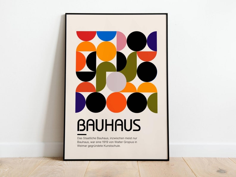 Bauhaus 1919 Bauhaus poster 1919 Poster Bauhaus 1919 decoration poster Poster Art image 2