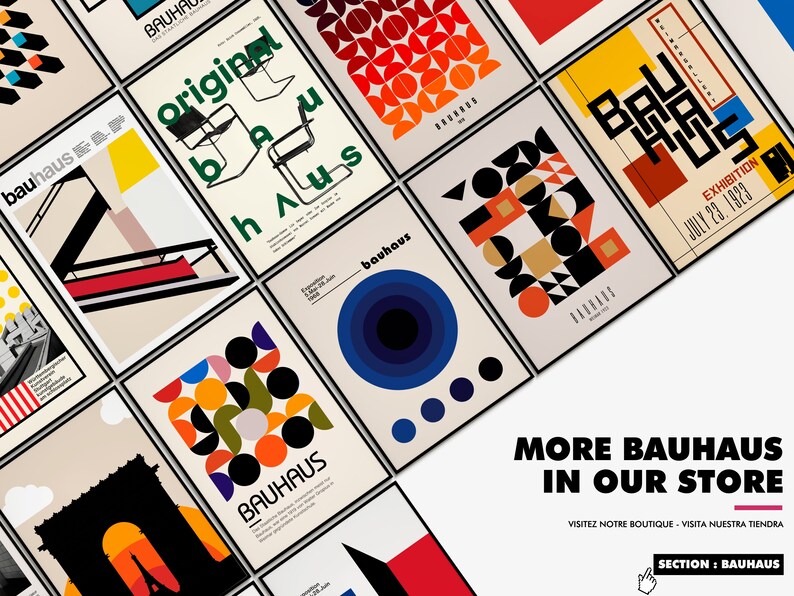 Bauhaus 1919 Bauhaus poster 1919 Poster Bauhaus 1919 decoration poster Poster Art image 9