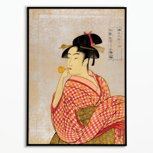 Japanese poster Utamaro 1790 | Japanese Poster Utamaro | Art | Poster Decoration Poster