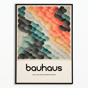 Bauhaus-Plakat 1919 | Plakat Bauhaus 1919 | Bauhaus dekorative Wandkunst | Plakatkunst