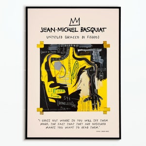 Poster Jean Michel Basquiat 1983 | Post Basquiat | Decoration poster | Poster Art