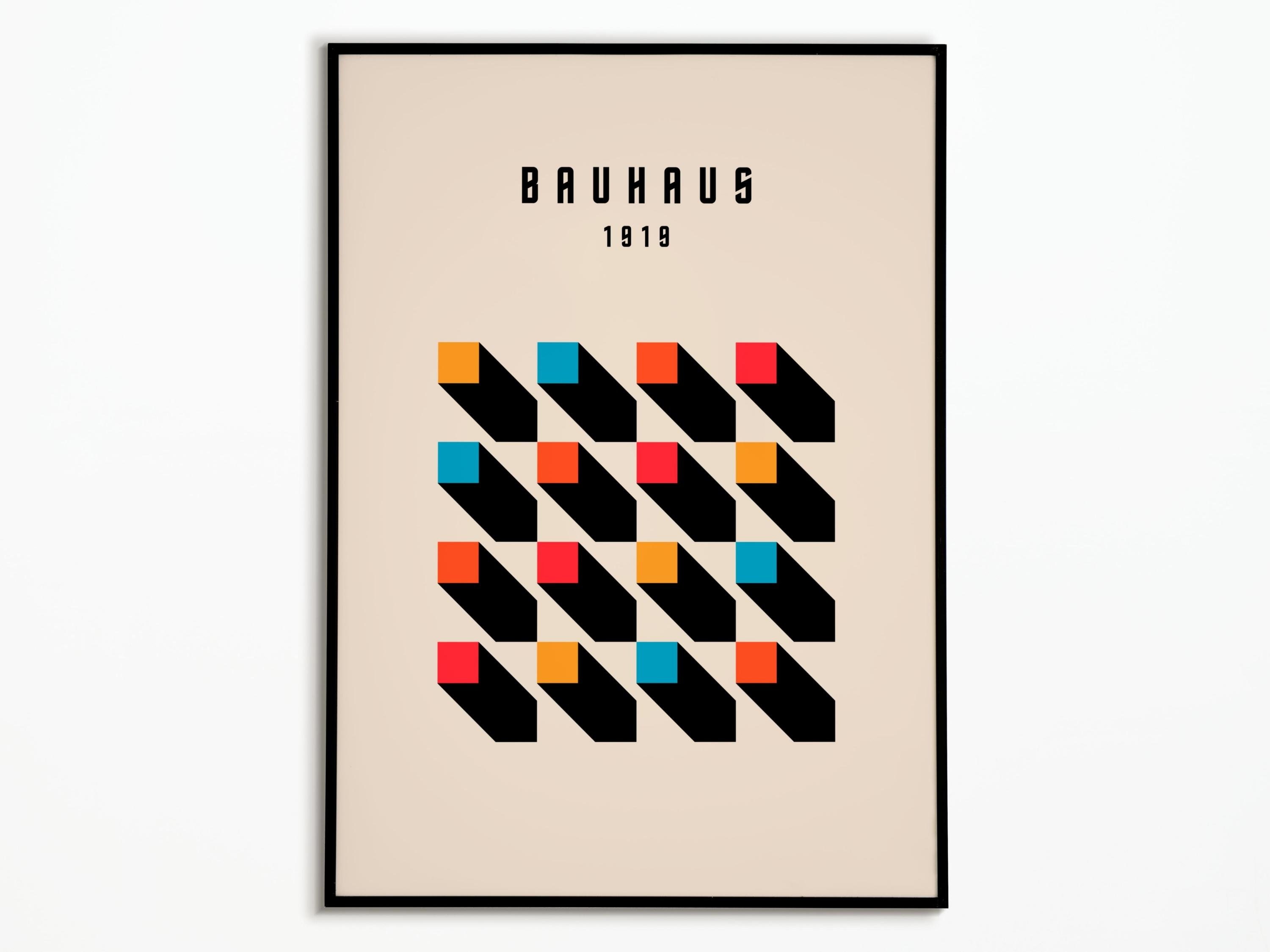 Bauhaus 1919 | Affiche Bauhaus Poster Affiche Décoration Art