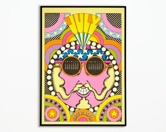 1970 calendar poster | 70's style poster | Decoration poster | Poster Art