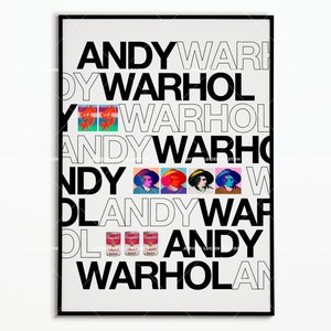 Andy Warhol poster | Poster Exhibition Andy Warhol | Decoration poster | Poster Art