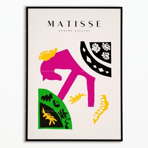 Affiche Vintage Henri Matisse | Poster Matisse Colorée | Peinture Art Moderne Matisse | Décoration murale | Idée cadeau