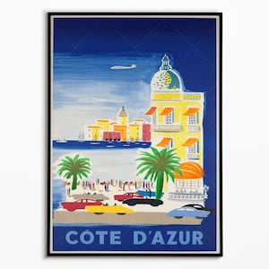 French Riviera Poster | French Riviera Poster | Decorative Poster | Travel Poster