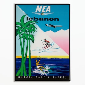Lebanon Vintage Poster | Lebanon Vintage Travel Poster | Wall Decoration | wall art