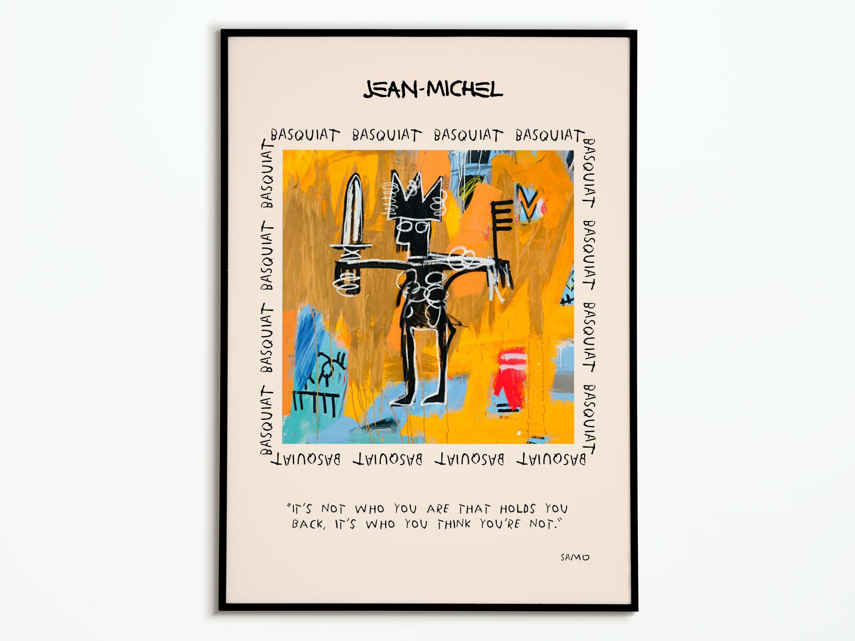 Affiche Jean Michel Basquiat | Poster Affiche Décoration Art Idée Cadeau