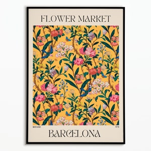 Flower Market Poster | Flower market poster | Floral Print | Wall decoration | Gift Idea | Personalized gift