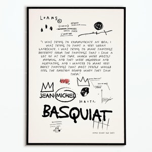 Jean Michel Basquiat Poster | Basquiat Poster | Decoration Poster | Art Poster