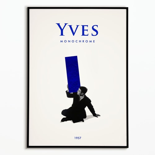 Poster Yves Klein 1957 Monochrome Blue Poster Decoration Etsy
