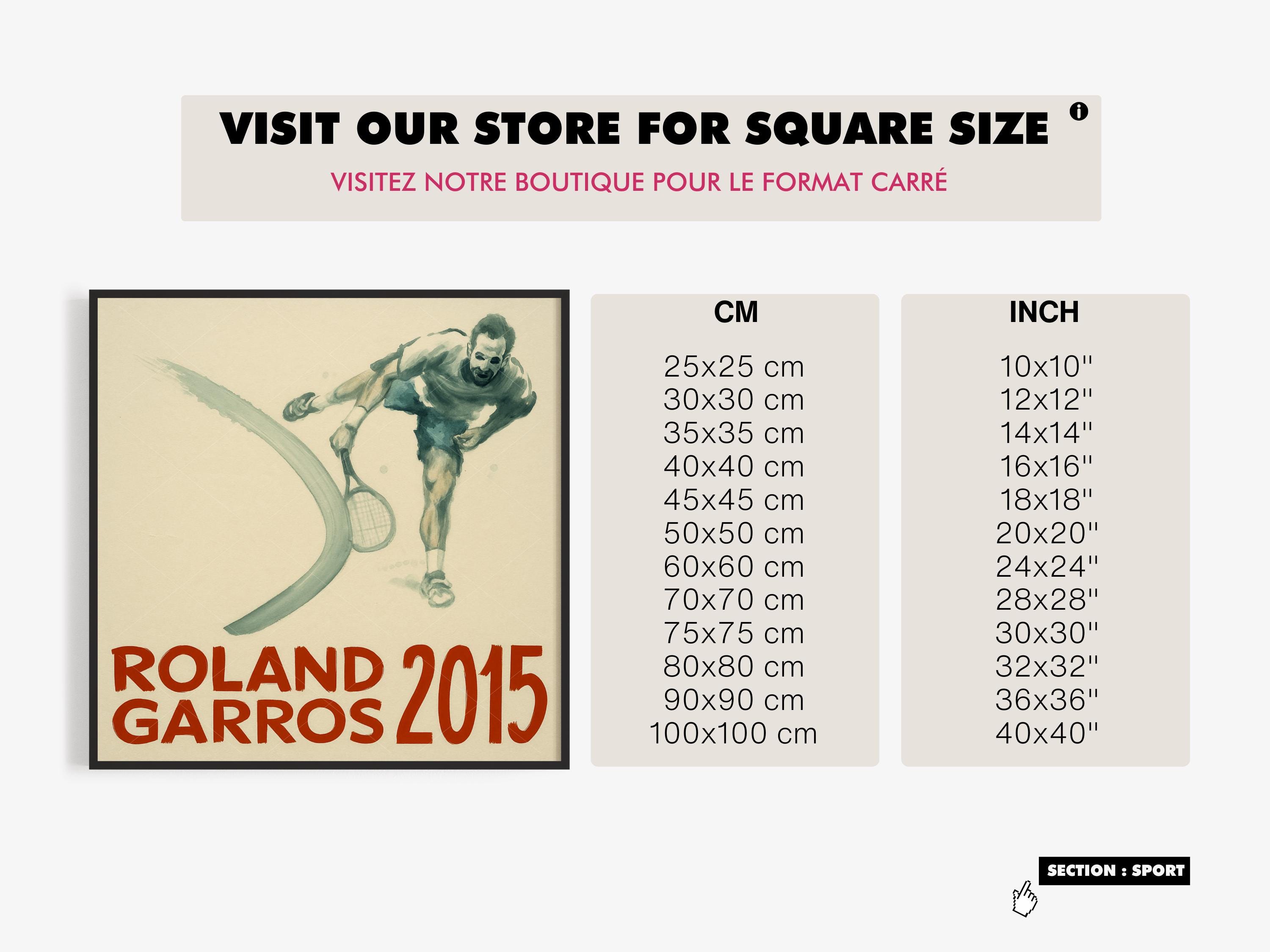 Tennis Poster | Roland Garros 2015 Poster | Roland Garros 2015