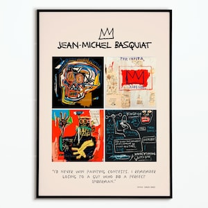 Poster Vinatge Jean Michel Basquiat | Post Basquiat | Decoration poster | Poster Art