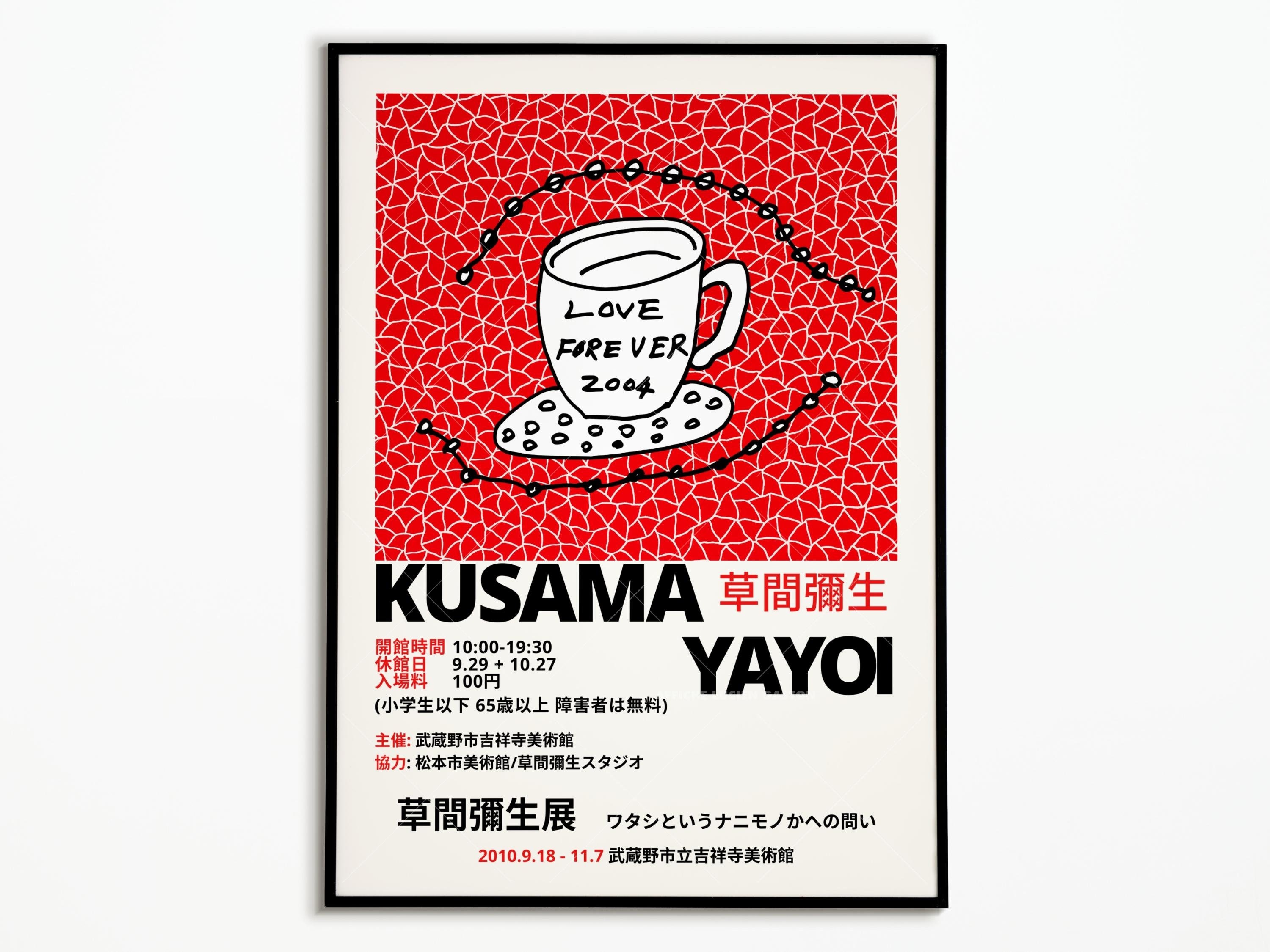 Yayoi Kusama Poster | Poster Yayoi Kusama Love Forever