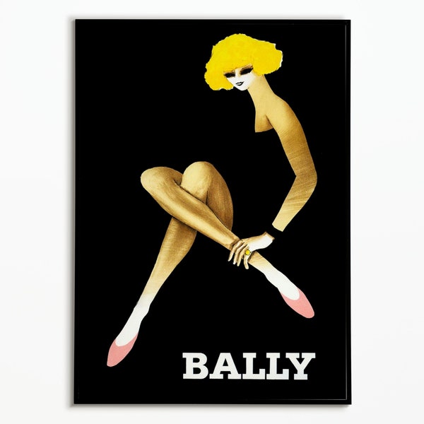 Vintage Poster Bally Shoes | Bally Shoes Poster | Poster decoration | Wall decoration | Gift idea