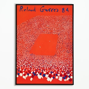 Poster von Roland Garros 1984 | Roland Garros 1984 Poster | Dekoratives Poster | Kunstplakat