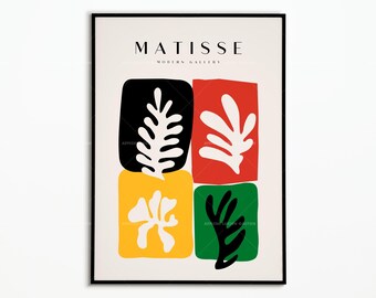 Affiche Henri Matisse - Affiche Matisse Colorée - Art Moderne pour votre Intérieur - Art Mural et Idées Cadeaux Pour Tous