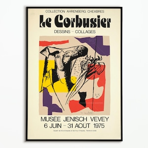 ル・コルビュジエ モデュロールマン アートポスター A2版 Le corbusier modulor - Etsy 日本