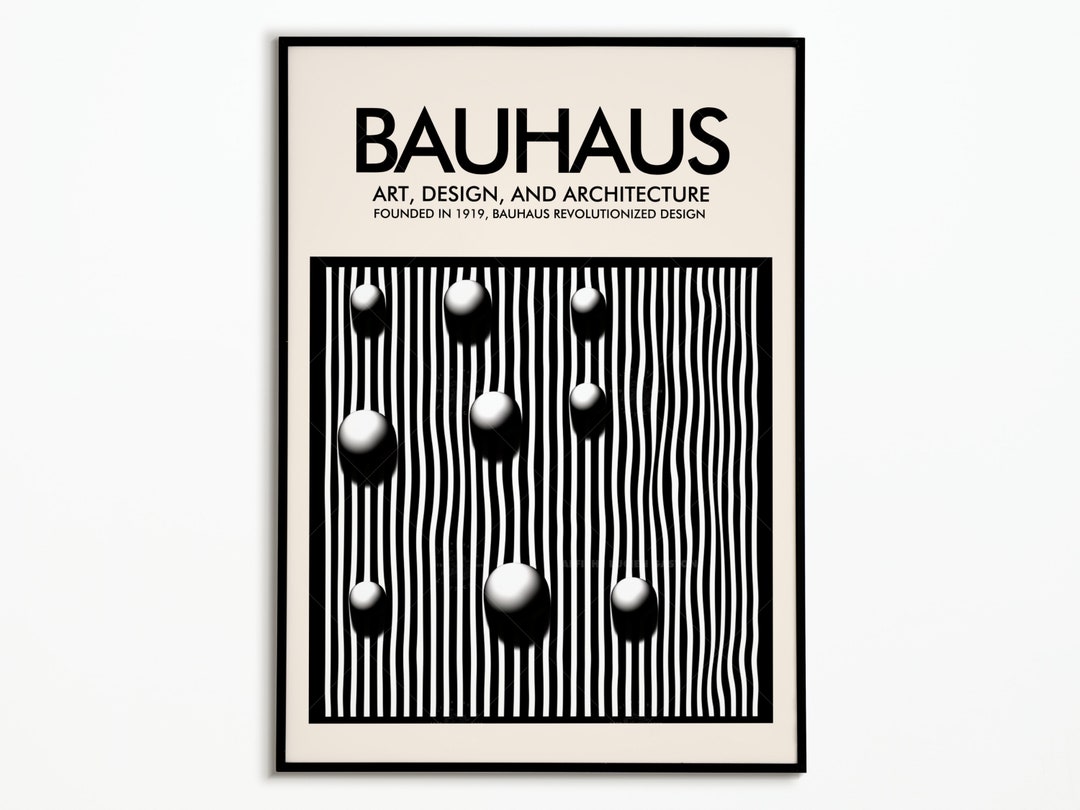 Poster Bauhaus Design | Vintage Bauhaus Poster | Bauhaus Decorative ...