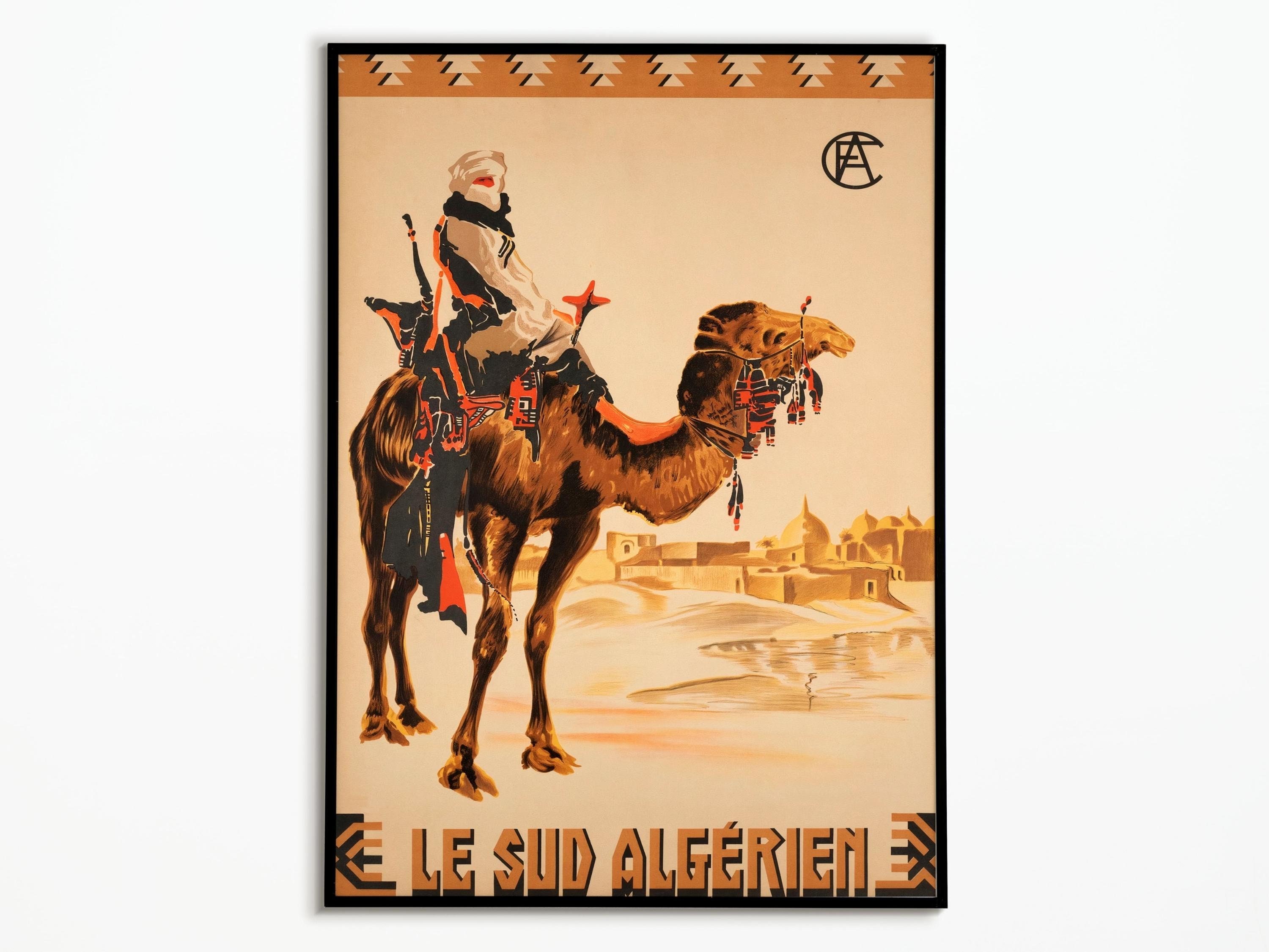 Affiche Vintage Voyage Algérie - Algeria Vintage Travel Poster