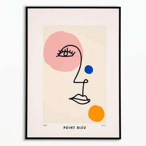 Volto Matisse originale in stile Poster Art