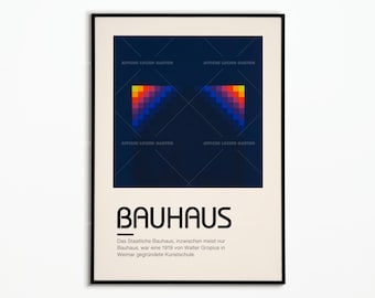 Bauhaus Poster 1919 | Poster Bauhaus 1919 | decoration poster | Poster Art