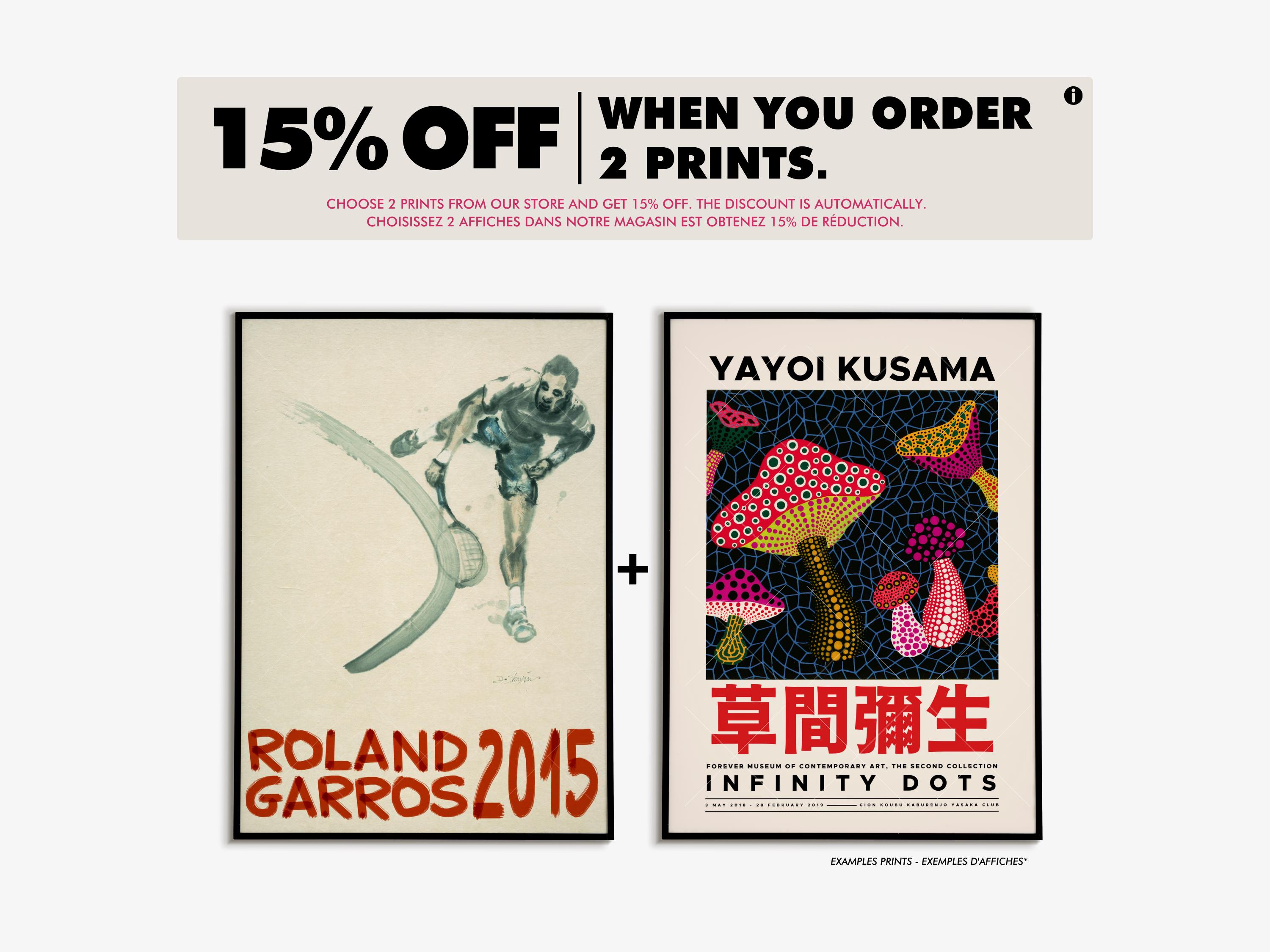 Tennis Poster | Roland Garros 2015 Poster | Roland Garros 2015