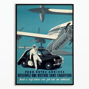 Cartel de viaje de Air France, Cartel de viaje de Air France, Decoración de interiores, Impresión de carteles
