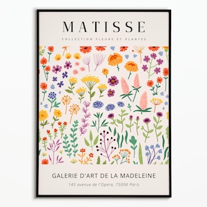 Henri Matisse poster | Flower Market Matisse| Matisse painting | Matisse Exhibition | Art Poster | Wall art | Wall decoration