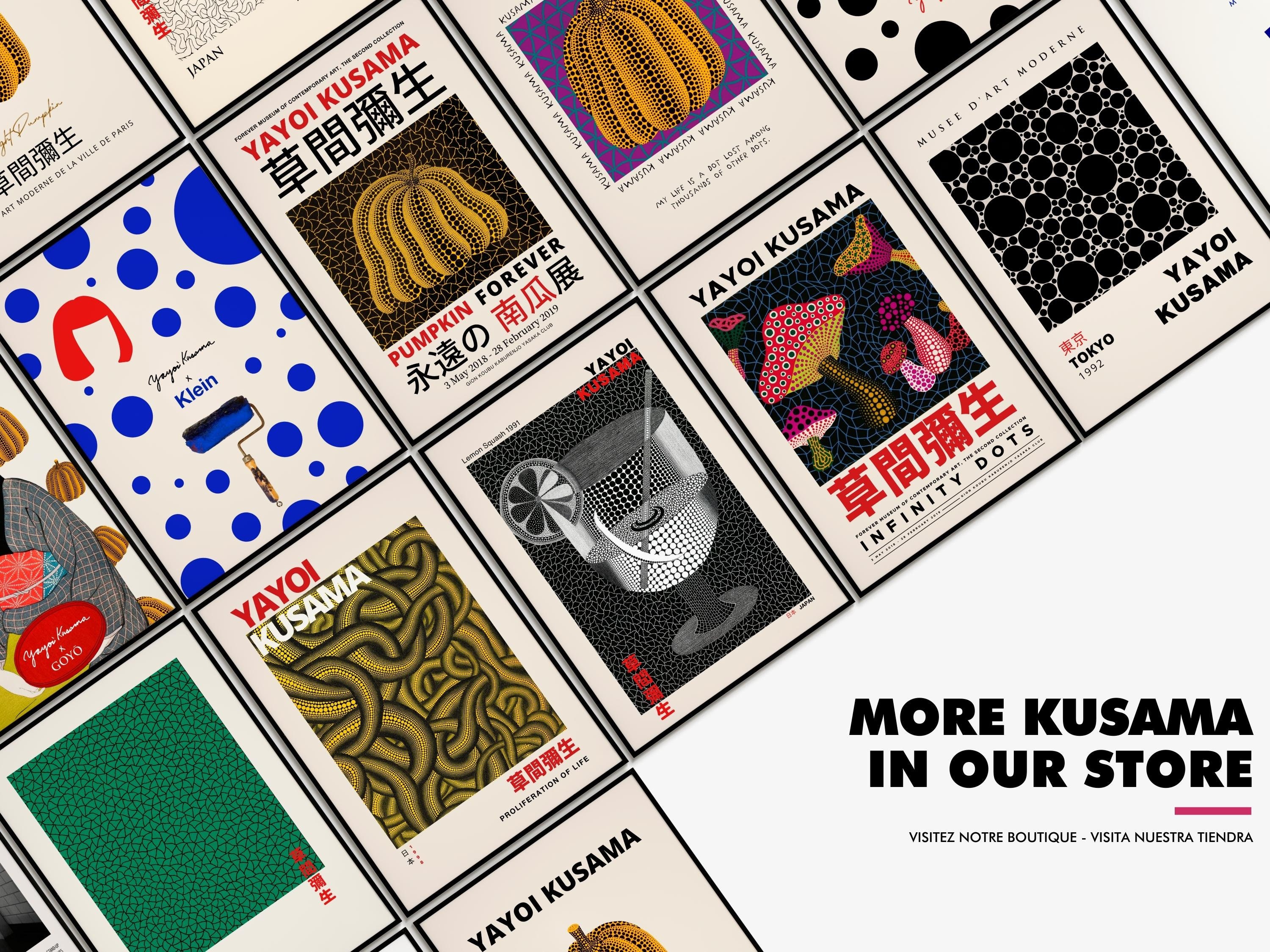 Yayoi Kusama X Warhol 1982 Poster | Yayoi Kusama Poster
