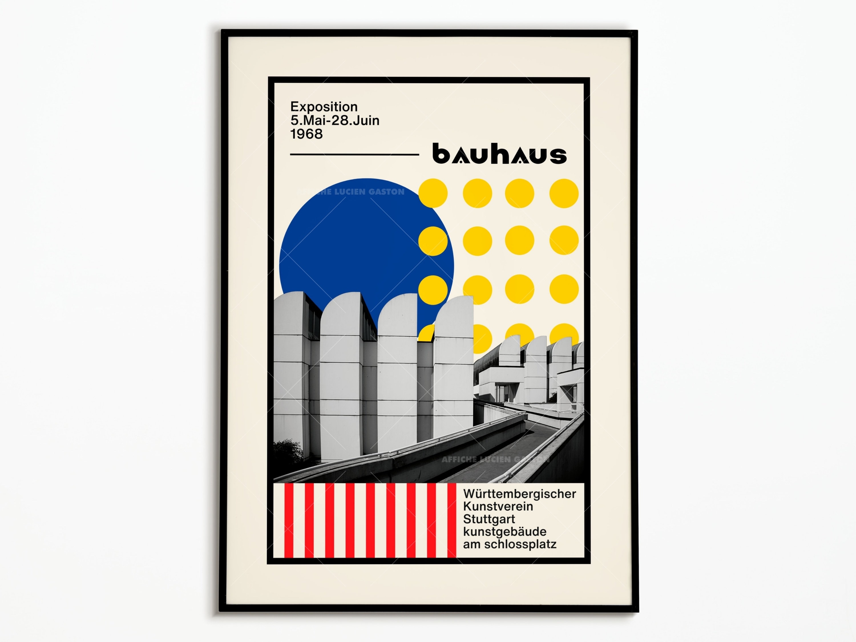 アートポスター オリジナルバウハウス展 エキシビジョンポスター バウハウスの50年展」bauhaus 50 jahre Poster 1968 | ant