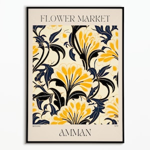 Poster Flower Market Amman | Poster Flower Market Amman | decoration poster | Poster Art