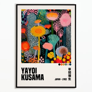 Póster de Yayoi Kusama | Póster de Yayoi Kusama | Cartel decorativo | Cartel de arte | Cartel de la exposición