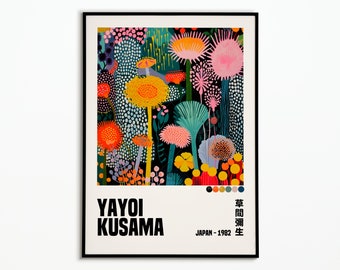 Yayoi Kusama Poster | Yayoi Kusama Poster | Decorative Poster | Art Poster | Exhibition Poster
