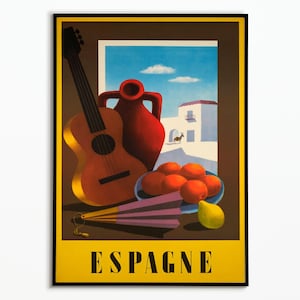 Vintage Travel Poster Spain | Travel Poster Spain | Interior decoration| Wall decoration | Wall Art
