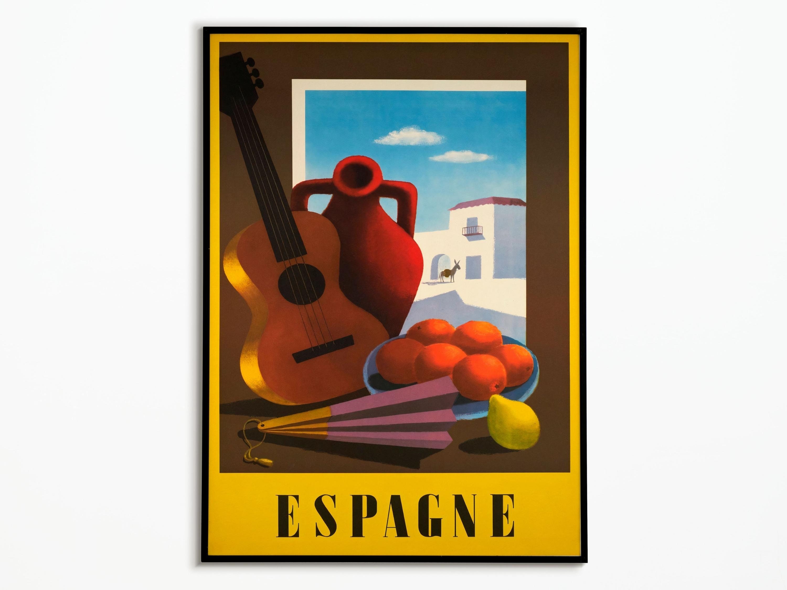 Affiche Vintage Voyage Espagne - Travel Poster Spain Décoration Intérieur Impression Affiche