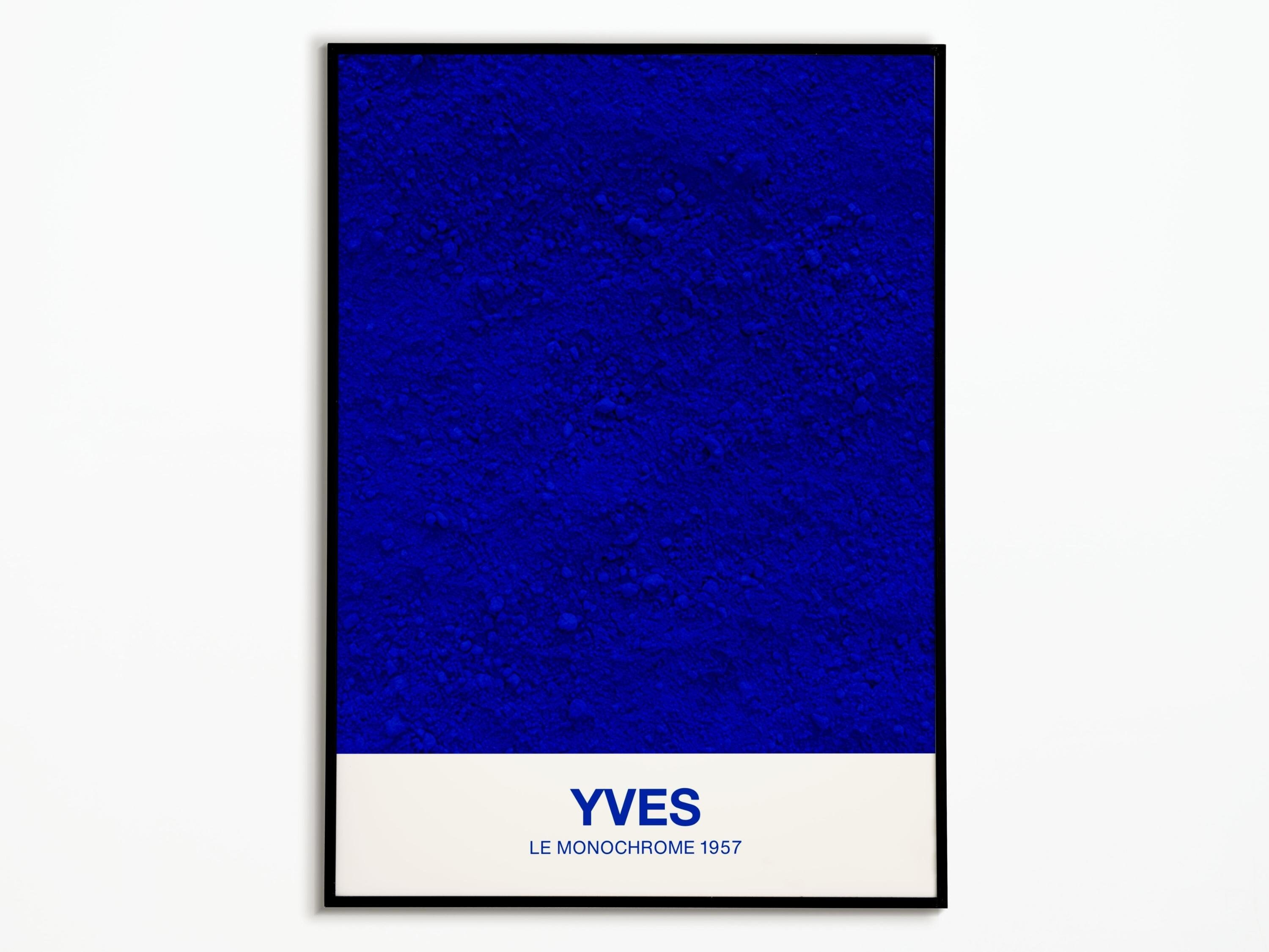 Affiche Yves Klein 1957 Monochrome Bleu | Affiche Décoration Affiche Art