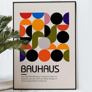 Bauhaus 1919 Bauhaus poster 1919 Poster Bauhaus 1919 decoration poster Poster Art image 3