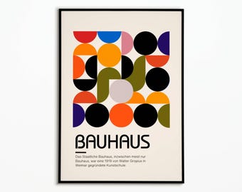 Bauhaus 1919 | Bauhaus 1919-poster | Bauhaus 1919-poster | Decoratieve poster | Kunstposter