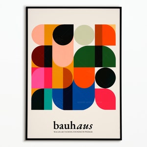 Bauhaus-Design-Poster | Vintage Bauhaus-Poster | Bauhaus Dekorative Wandkunst | Bauhaus-Poster | Kunstplakat