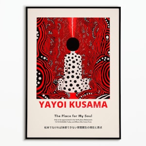 Póster de calabaza de Yayoi Kusama | Póster de calabaza de Yayoi Kusama | Póster decorativo | Póster artístico