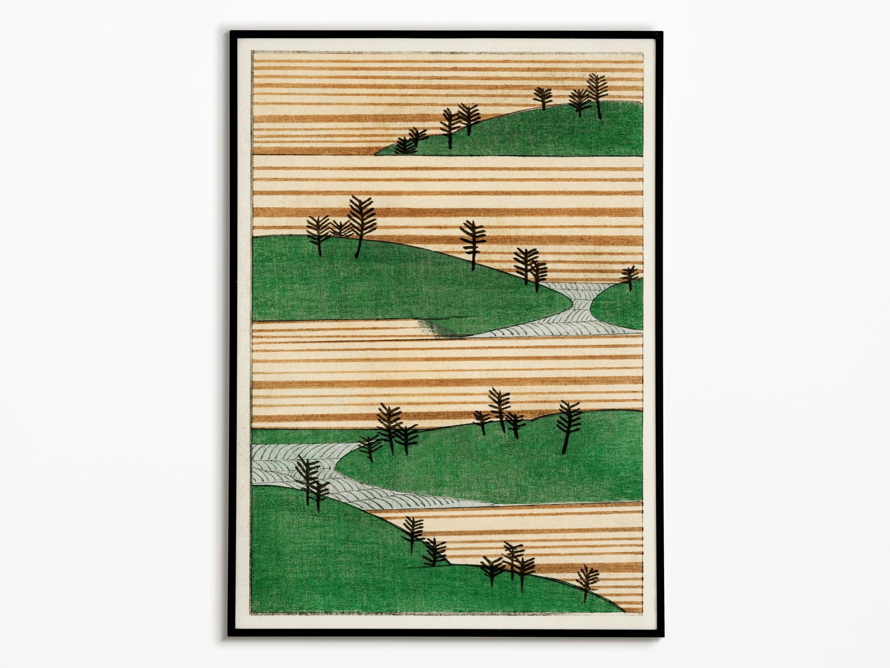 Affiche Estampe Japonaise Bijutsu Sekai | 1893-1896 | Affiche Watanabe Seitei Idée Cadeau Décoration