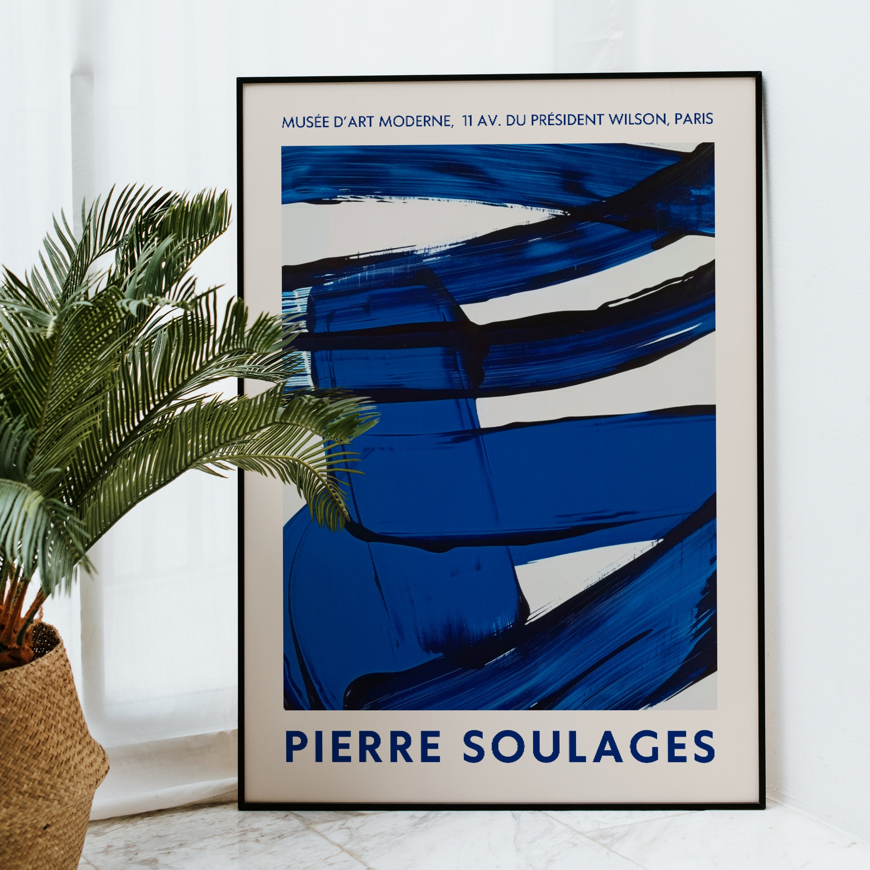 Pierre Soulages Poster | Soulages Poster 1960 | Soulages Poster