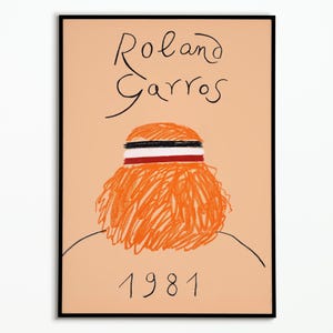 Manifesto del Roland Garros 1981 | Manifesto del Roland Garros 1981 | Manifesto decorativo | Manifesto artistico | Manifesto della mostra