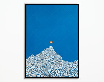 Vintage Switzerland Poster | Switzerland Vintage Poster | Decoration Poster | Wall Art