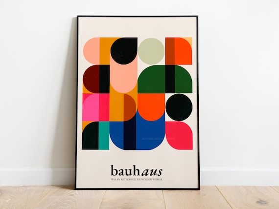 Bauhaus Design Poster | Vintage Bauhaus Poster | Bauhaus
