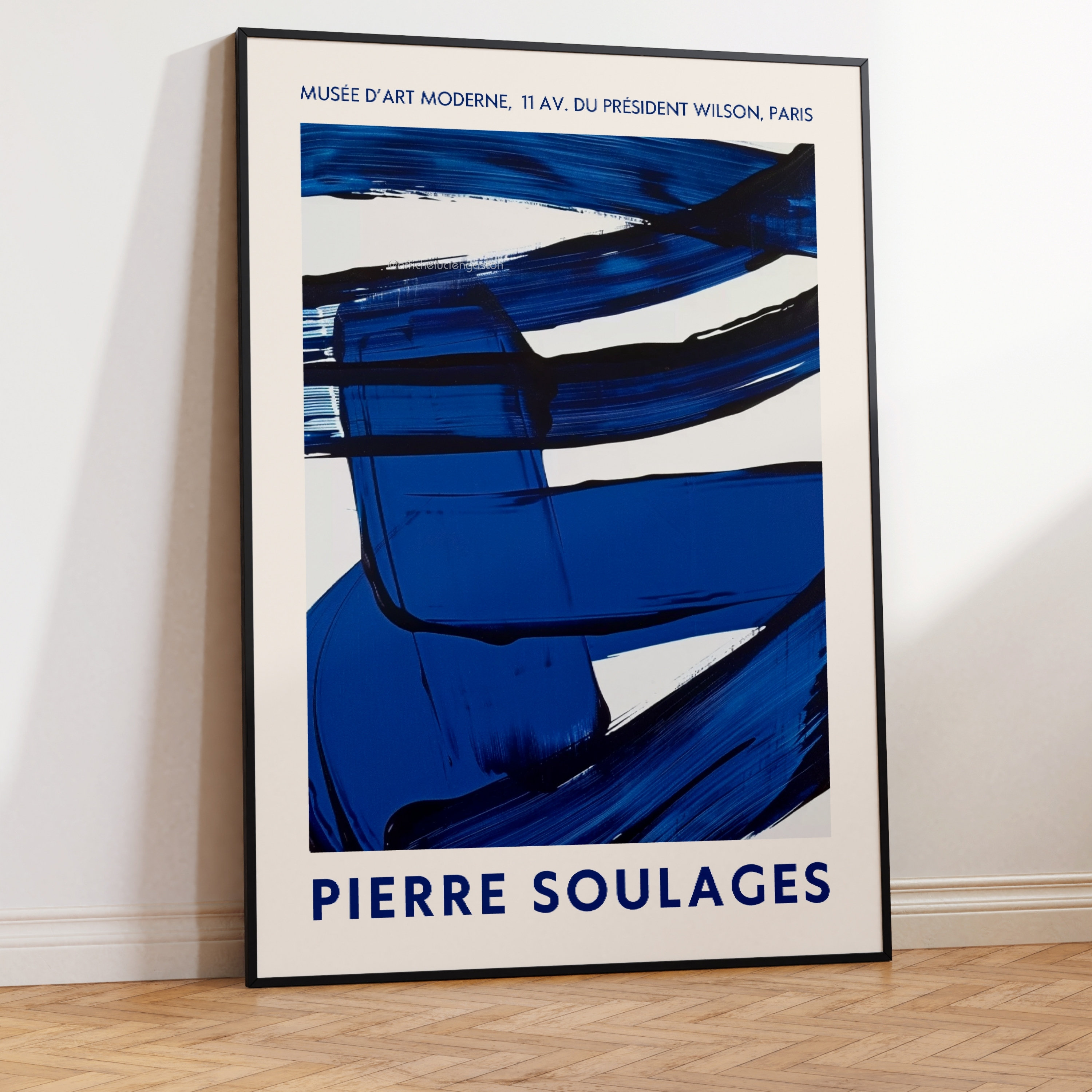 Soulages 1993年 サイン入り 額装アート Pierre Soulages Poster | Soulages Poster 1960 | Soulages Poster